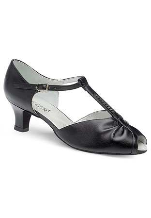 Freed of London Topaz Social Dance Shoes-Black Leather