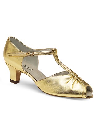 Freed of London Topaz Social Dance Shoes-Gold Synthetic