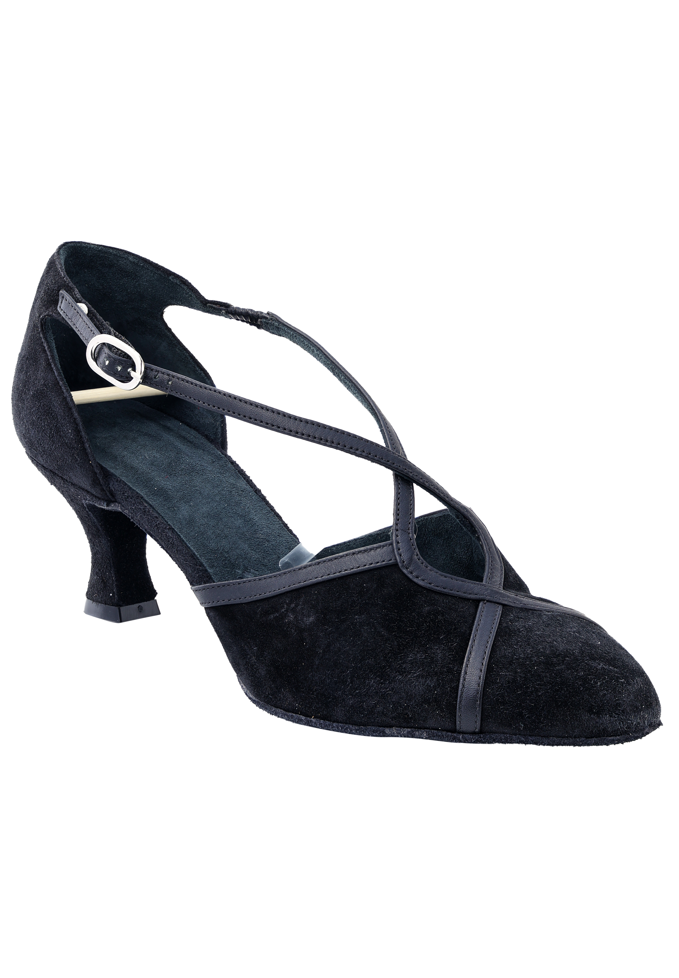 Gilda Smooth Shoes-Black Suede / Black Calf