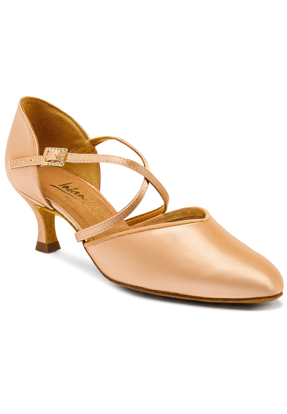 International Dance Shoes IDS American Smooth -Peach Satin