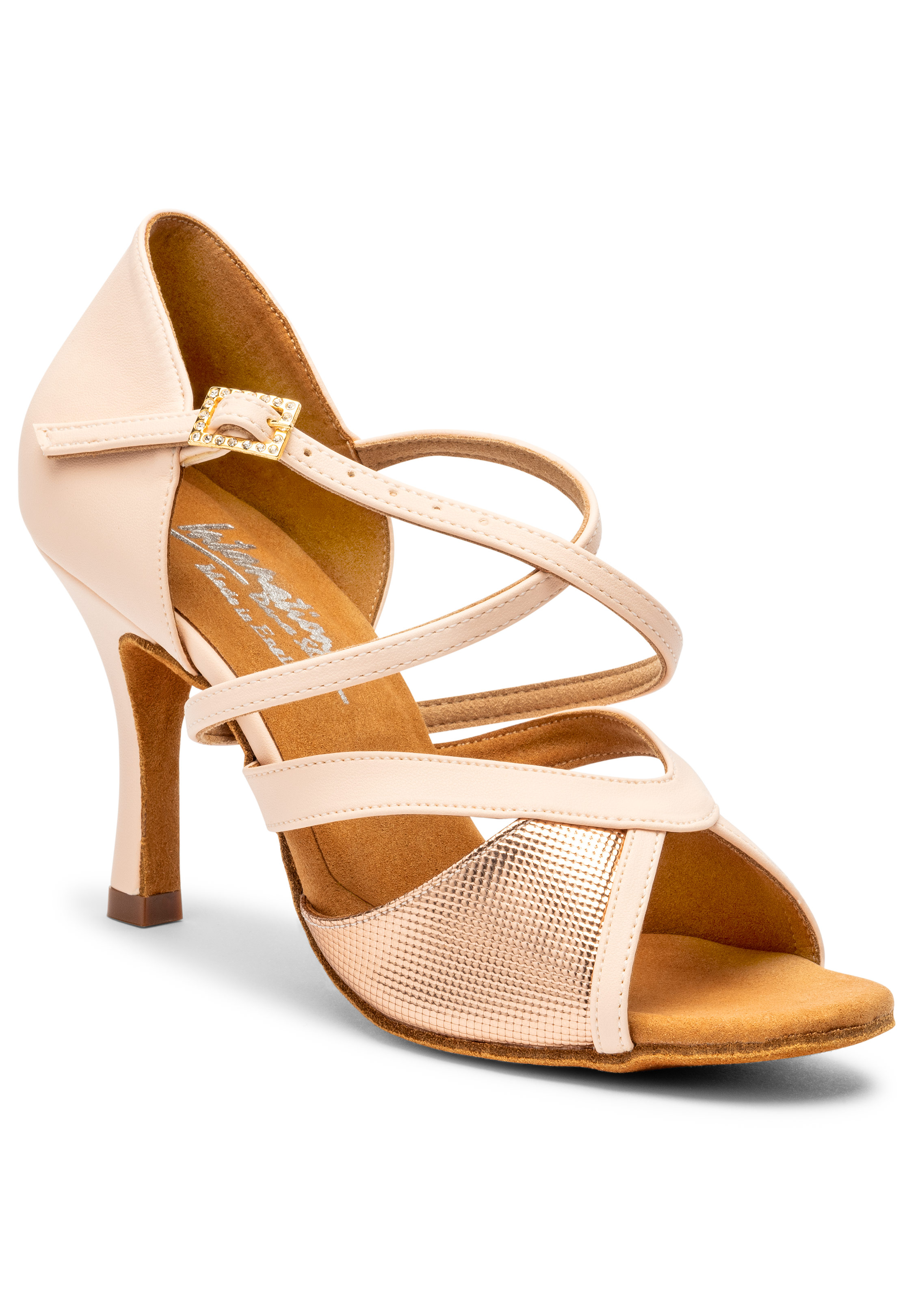 International Dance Shoes IDS Bianca -Himalayan Rose/Rose Gold Pixel