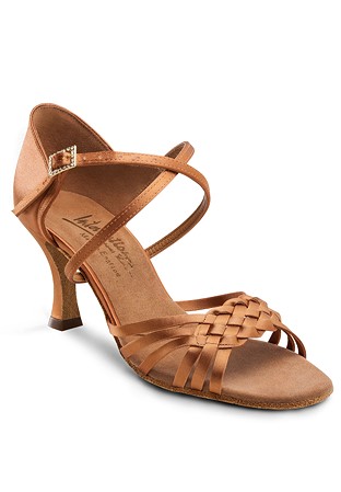 International Dance Shoes IDS Elena -Tan Satin
