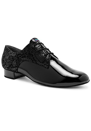 International Dance Shoes IDS Gibson -Black Snake / Black Patent