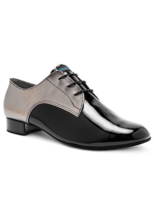 International Dance Shoes IDS Gibson -Steel Pixel / Black Patent