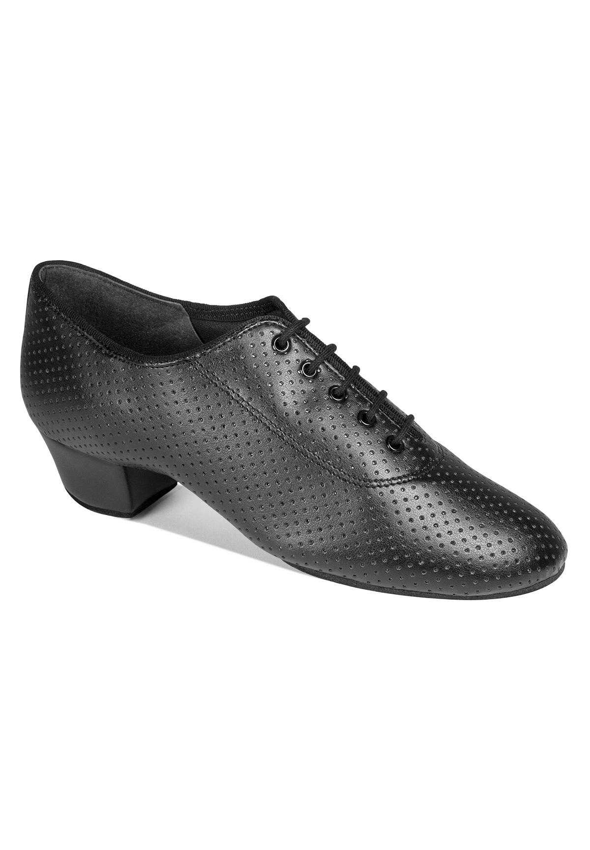International Dance Shoes IDS Heather Split Sole -Black Perforated Calf