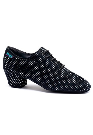 International Dance Shoes IDS Heather Split Sole -Black/Silver Hologram