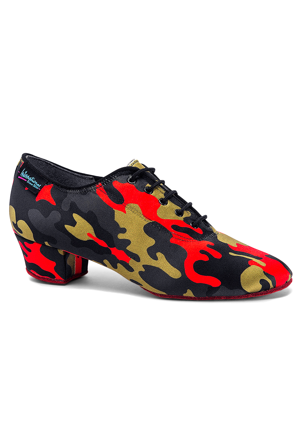 International Dance Shoes IDS Heather Split Sole -Red Camo