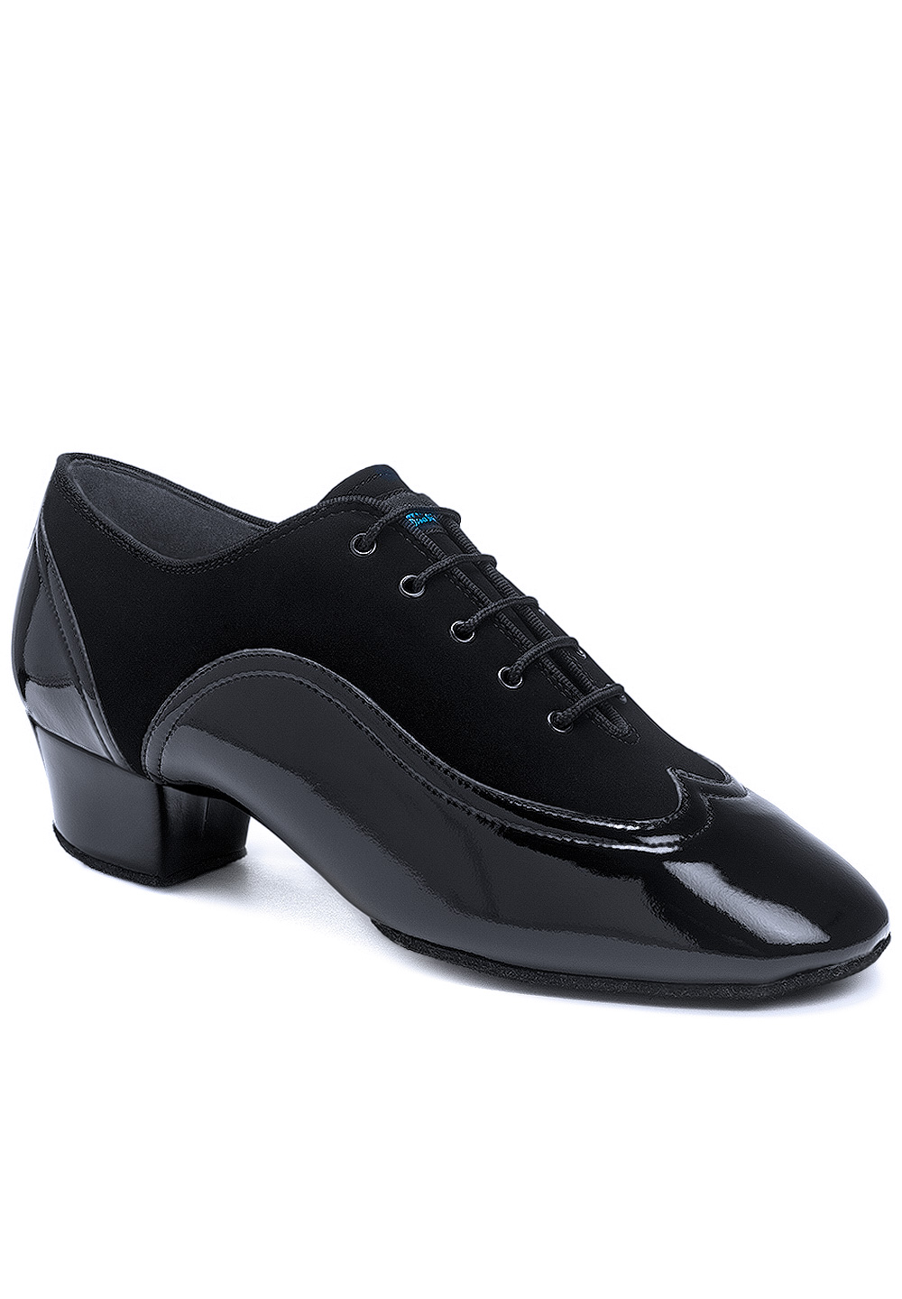 International Dance Shoes IDS Jones -Black Nubuck/Black Patent