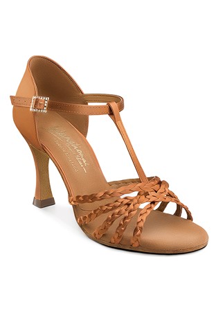 International Dance Shoes IDS Neeve -Tan Satin