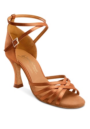 International Dance Shoes IDS Tanya -Tan Satin