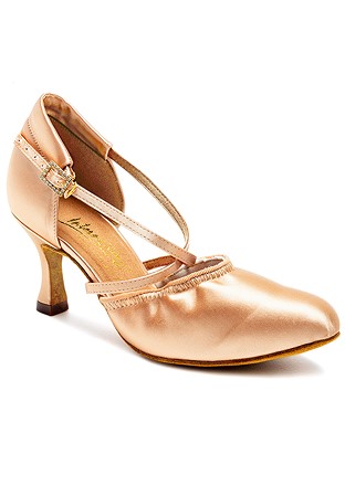 International Dance Shoes IDS American Flex-Peach Satin