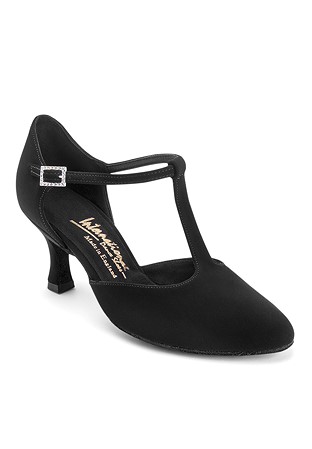 International Dance Shoes IDS Zoe in Round Toe-Black Nubuck