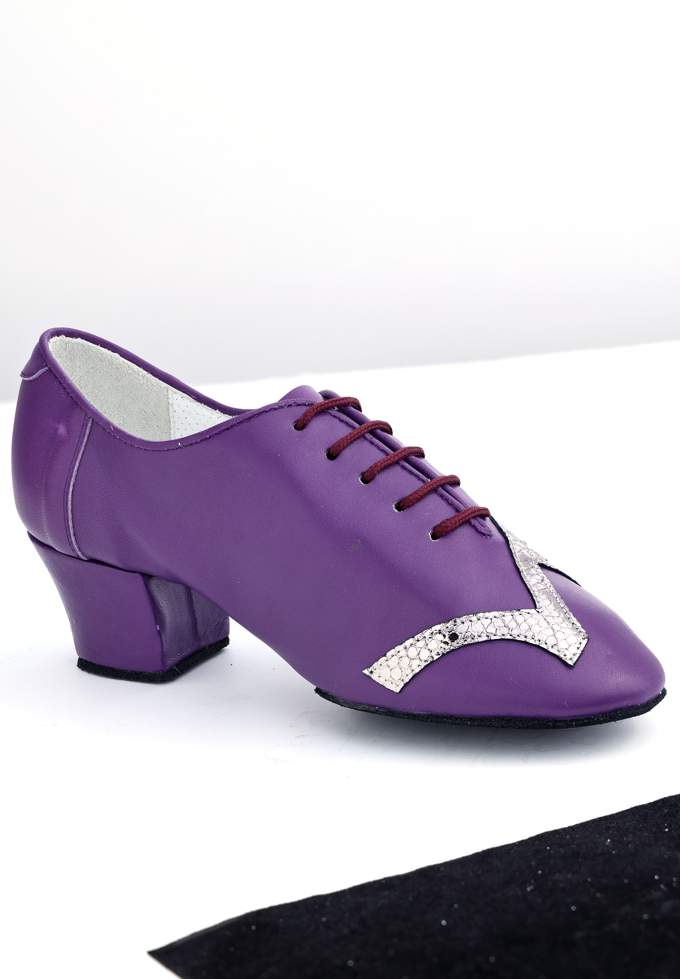 Love SF Practice Shoes -Purple Calf / Silver Python