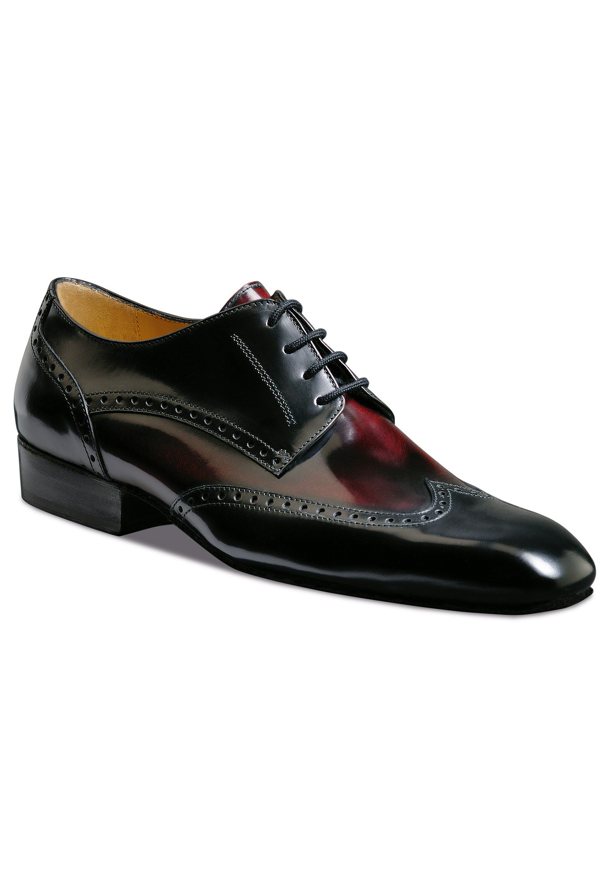 Nueva Epoca Belgrano Mens Shoes-Black/Bordo Nappa