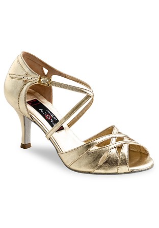 Nueva Epoca Cleo Ladies Social Shoes-Platin Chevro