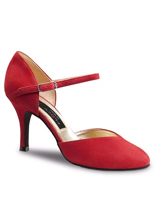 Nueva Epoca Gitana Dance Shoes-Red Suede