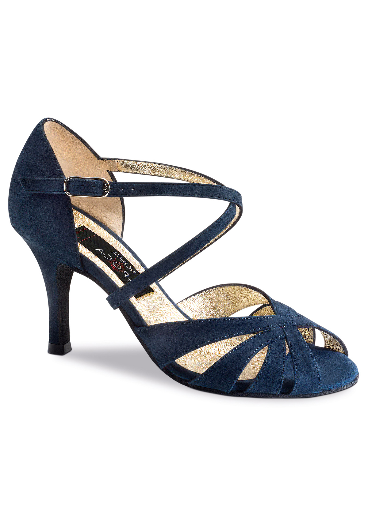 Nueva Epoca Gracia Latin Dance Shoes-Blue Suede