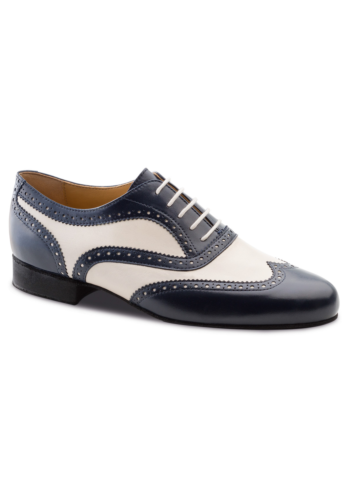 Nueva Epoca Lima Dance Shoes-Blue/Creme Nappa