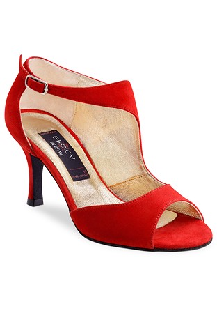 Nueva Epoca Linea Women Social Shoes-Red Suede