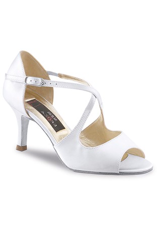 Nueva Epoca Mable Dance Shoes-White Satin