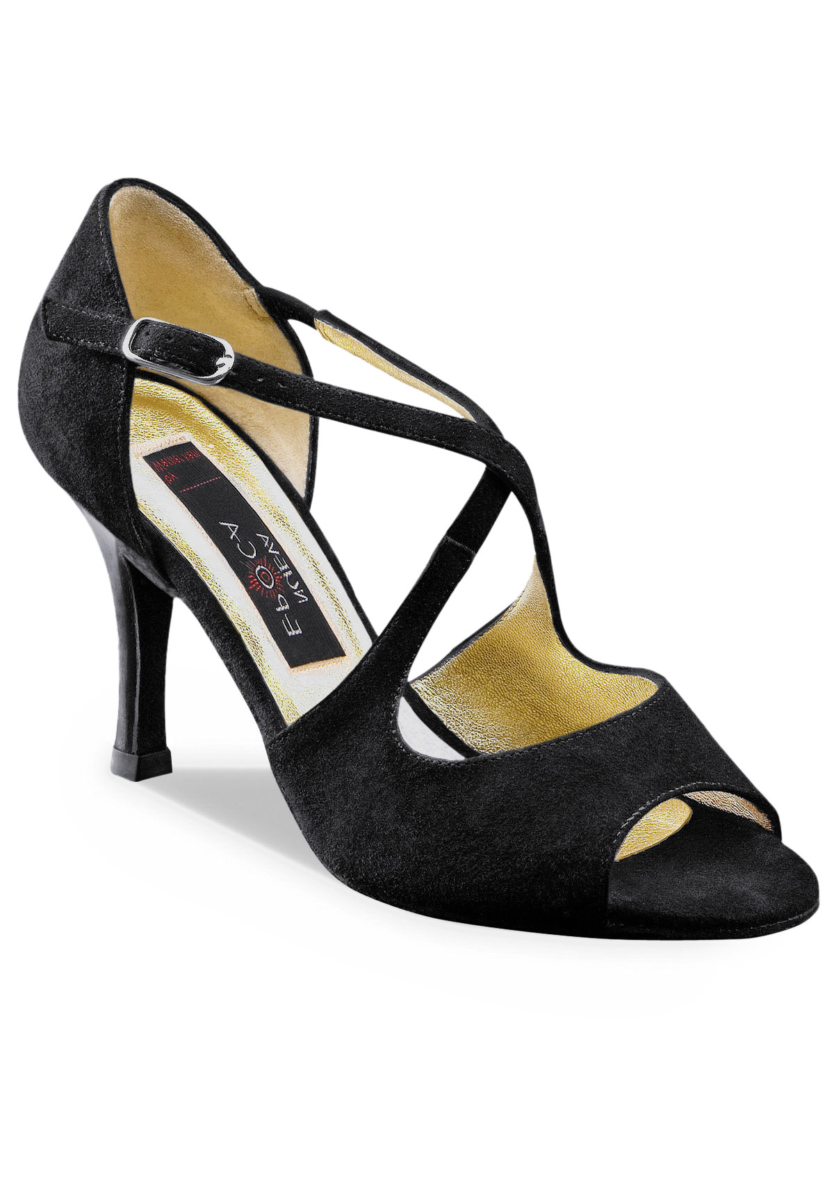 Nueva Epoca Martha Dance Shoes-Black Suede