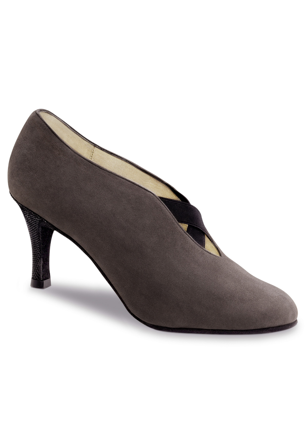 Nueva Epoca Sakura Women Dance Shoes-Bordo Suede / Black Ariel