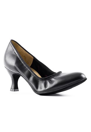 Paoul 1040 Court Shoes-Black Leather