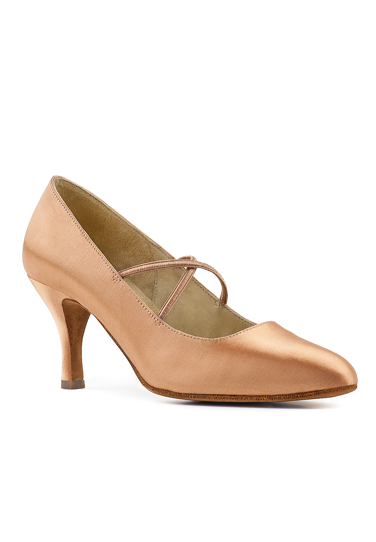 Paoul 1085 Court Shoes-Flesh Satin