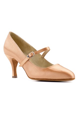 Paoul 1086 Court Shoes-Flesh Satin
