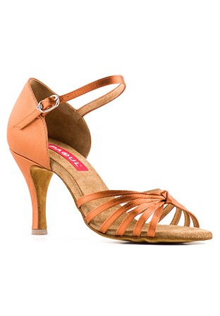Paoul 119 Dance Sandal-Tan Satin