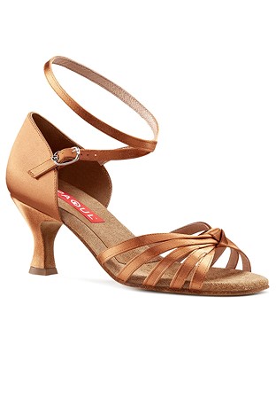 Paoul 170-A Latin Dance Sandal-Tan Satin