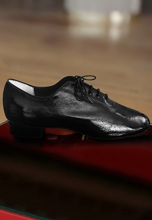 Paoul 2050 Whisk Mens Dance Shoes-Black Naplak Patent