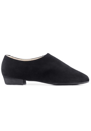 Paoul 2053 Dance Shoes-Black Suede/Black Leather