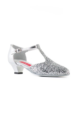 Paoul 20 T-Bar Charleston Shoes for Girls-Silver Kid/Silver Sl01