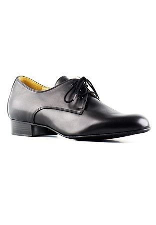 Paoul 2 Derby Shoes for Boys-Black Leather