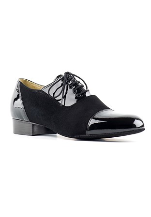 Paoul 44 Dance Shoes-Black Patent/Black Suede