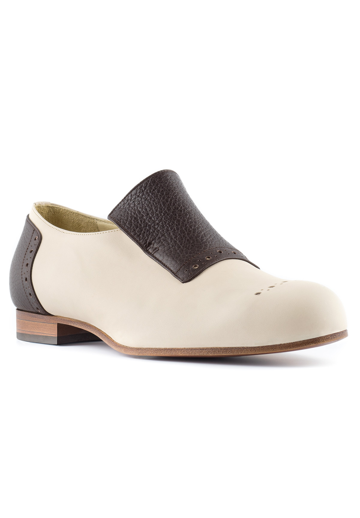 Paoul 6520 Loafer-Butter Leather/Tumbled Dark-brown leather