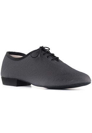 Paoul 6527 Dance Shoes-Black/Silver Universe Cloth