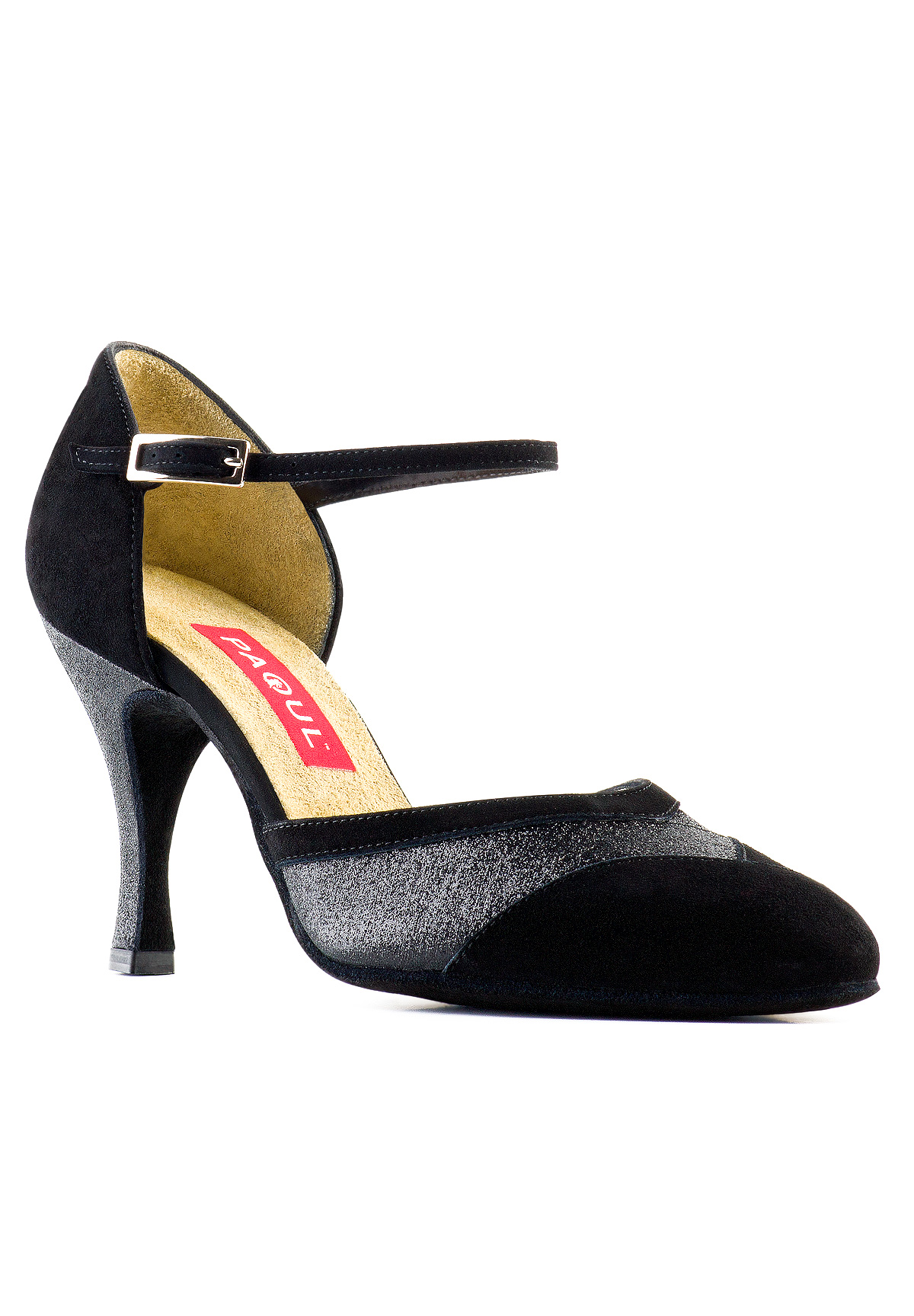 Paoul 663 Charleston Shoes-Black Suede/Black Sl08