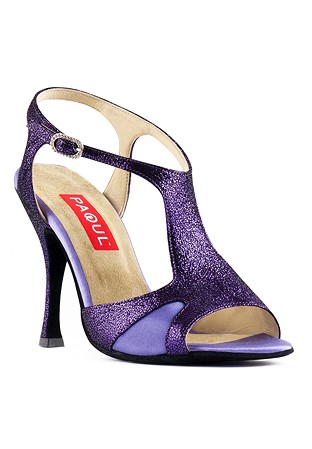 Paoul 678 Dance Sandal-Violet Vintage Suede/Violet Satin