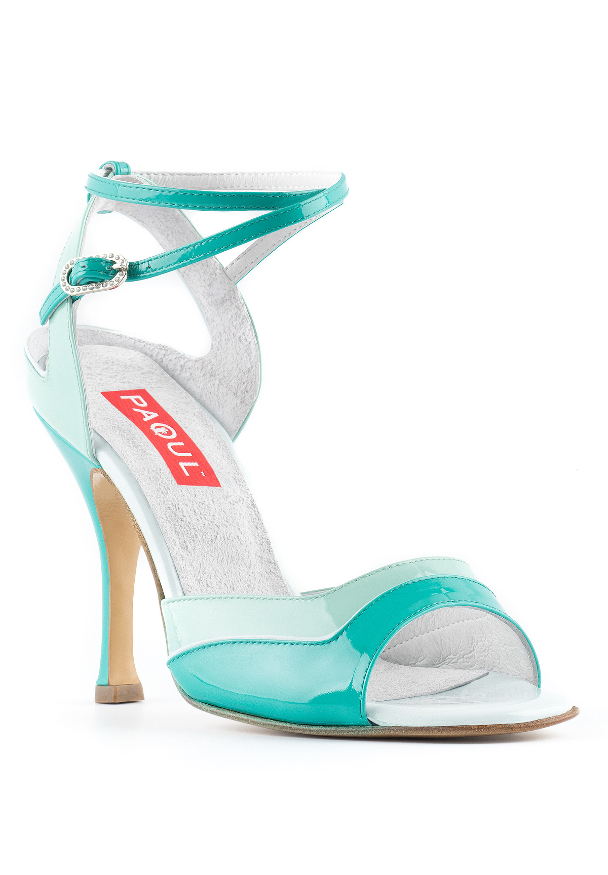 Paoul 681 Dance Sandal-Aquamarine Patent
