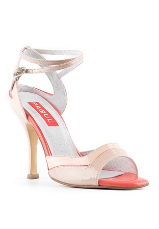 Paoul 681 Dance Sandal-Coral Patent