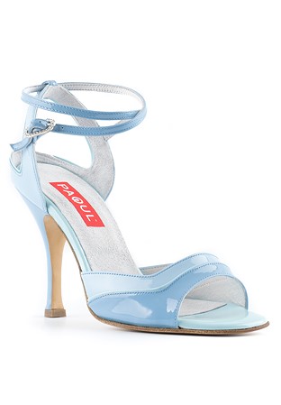 Paoul 681 Dance Sandal-Light Blue Patent