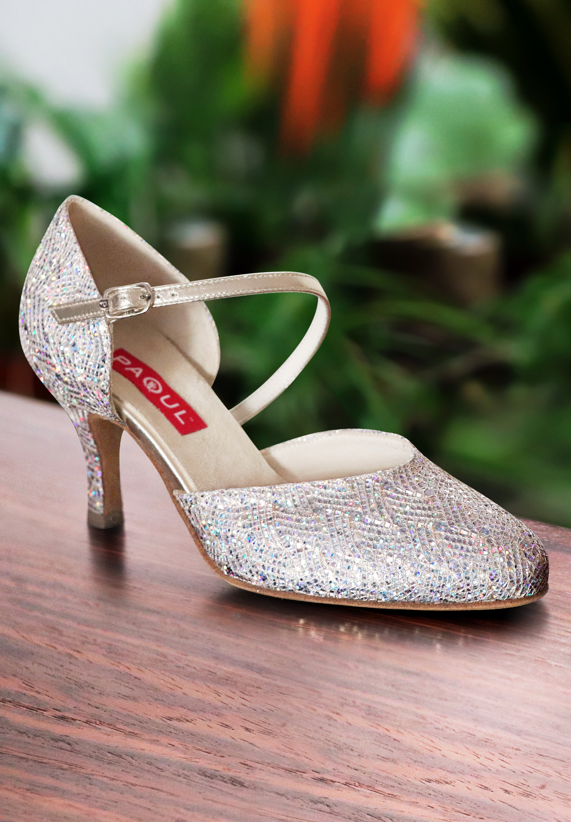 MGM-Joymod Women's Peep Toe Cross Strap Rhinestones Social Tango Ballroom Latin Modern Dance Shoes Wedding Party Sandals 