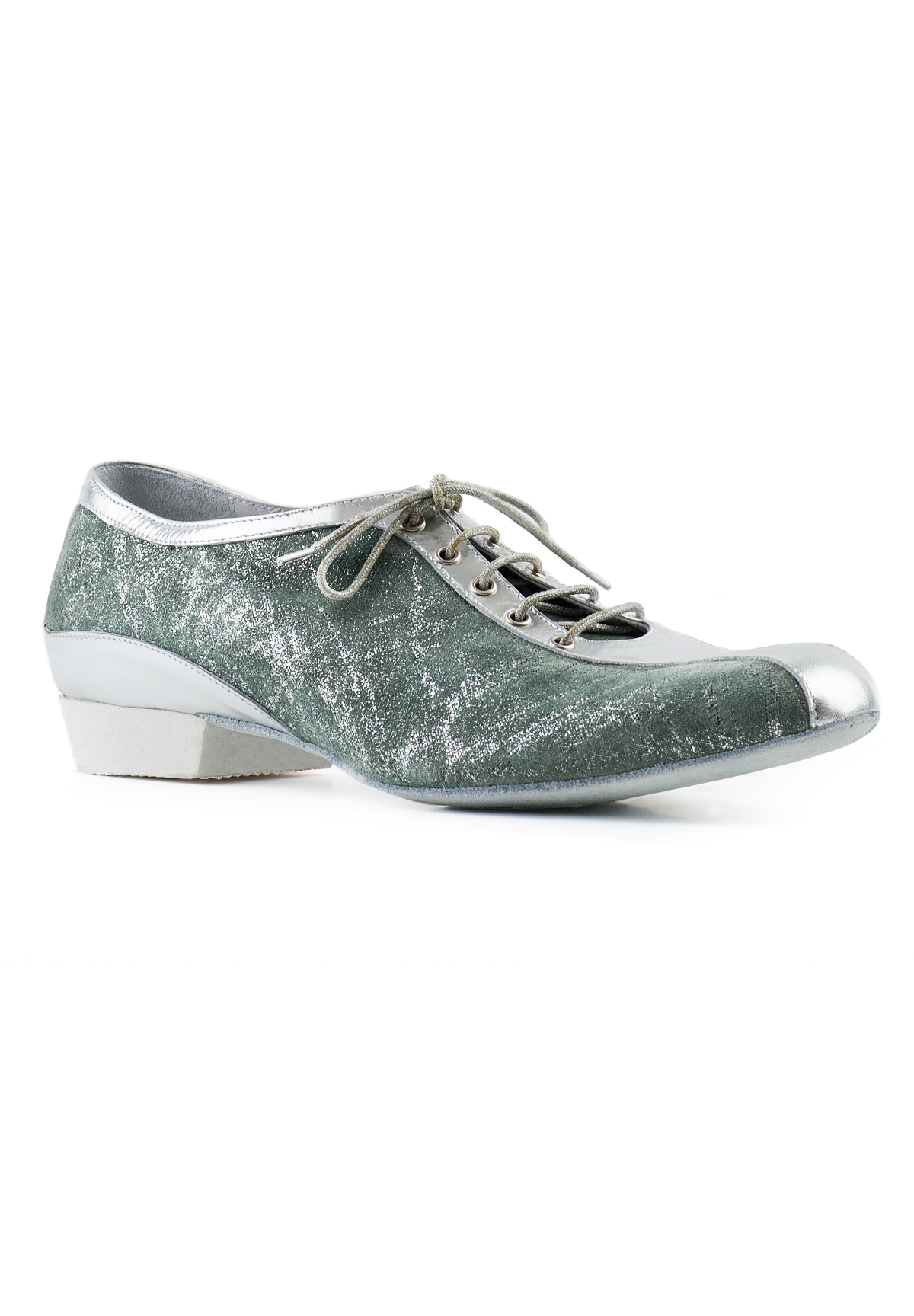 Paoul 839 Dance Shoes-Jeans Suede/Silver Kid