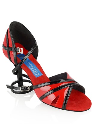 Ray Rose Aurora Latin Shoes-Red/Black Patent