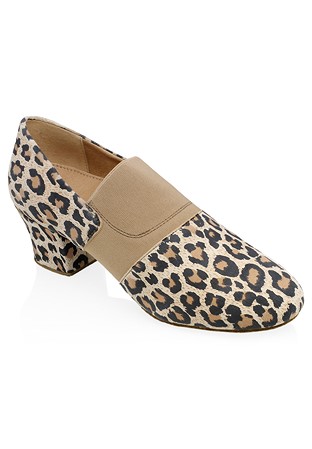 Ray Rose Luna Practice Shoes 419-Leopard Print Leather/Elastic