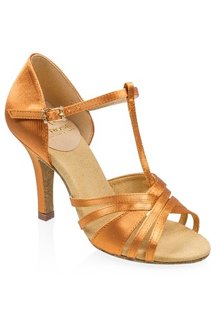 Ray Rose Medusa Latin Shoes 816-X-Light Tan Satin