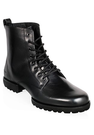 Ray Rose Military Theatrical Performance Dance Boots-Black Leather