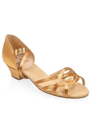 Ray Rose Rainbow Girls Latin Shoes 502-Flesh Satin